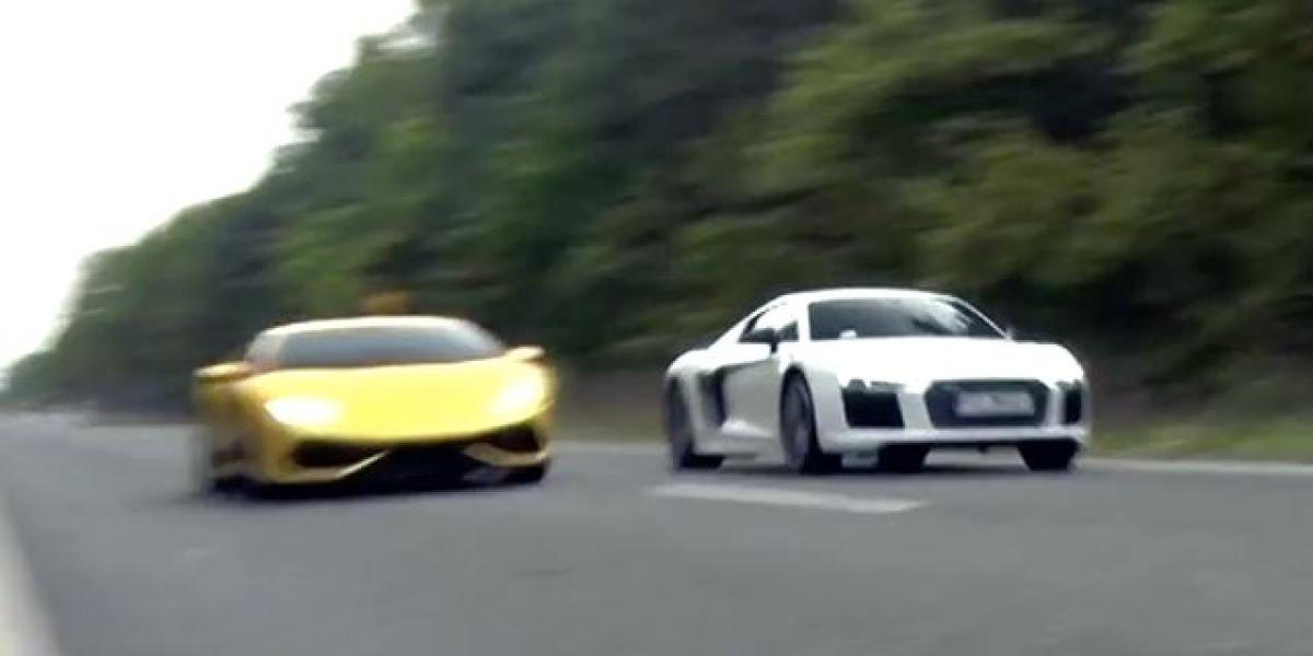 Huracán a R8 s rovnakým motorom sa postavili proti sebe. Kto je rýchlejší?