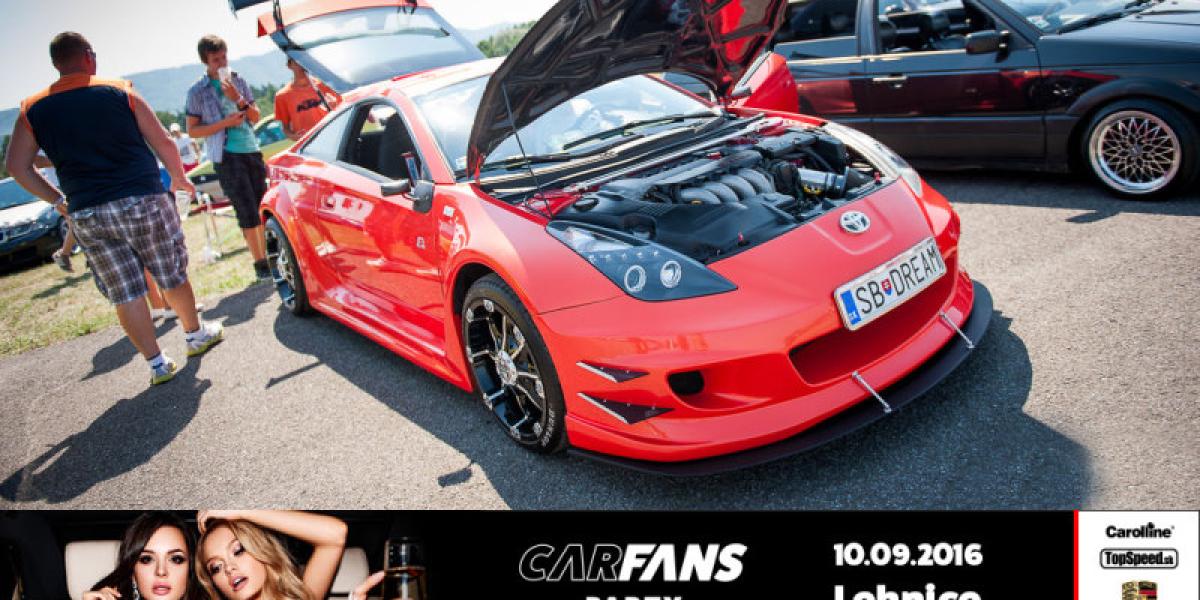 Pozvánka na CarFans Party 2016 - 10. september poobede, Lehnice pri BA