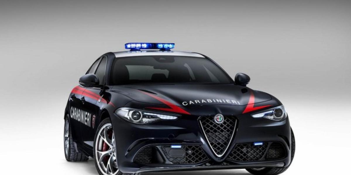 Vozidlá talianskej Polície: Športová Alfa Romeo Giulia s výkonom 510 koní!