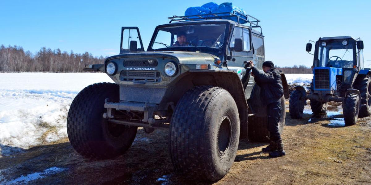 Trekol 4x4: Ruský obojživelný vyhľadávač rakiet!