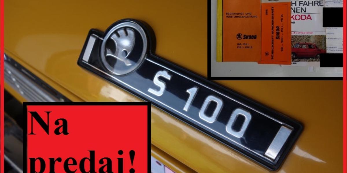 Ojazdená Škoda 100 ako nová!