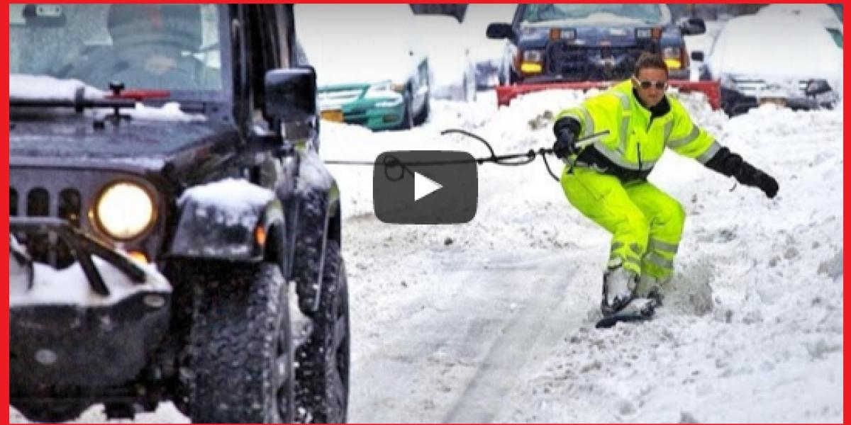 Video: Snowboardovanie v uliciach mesta!