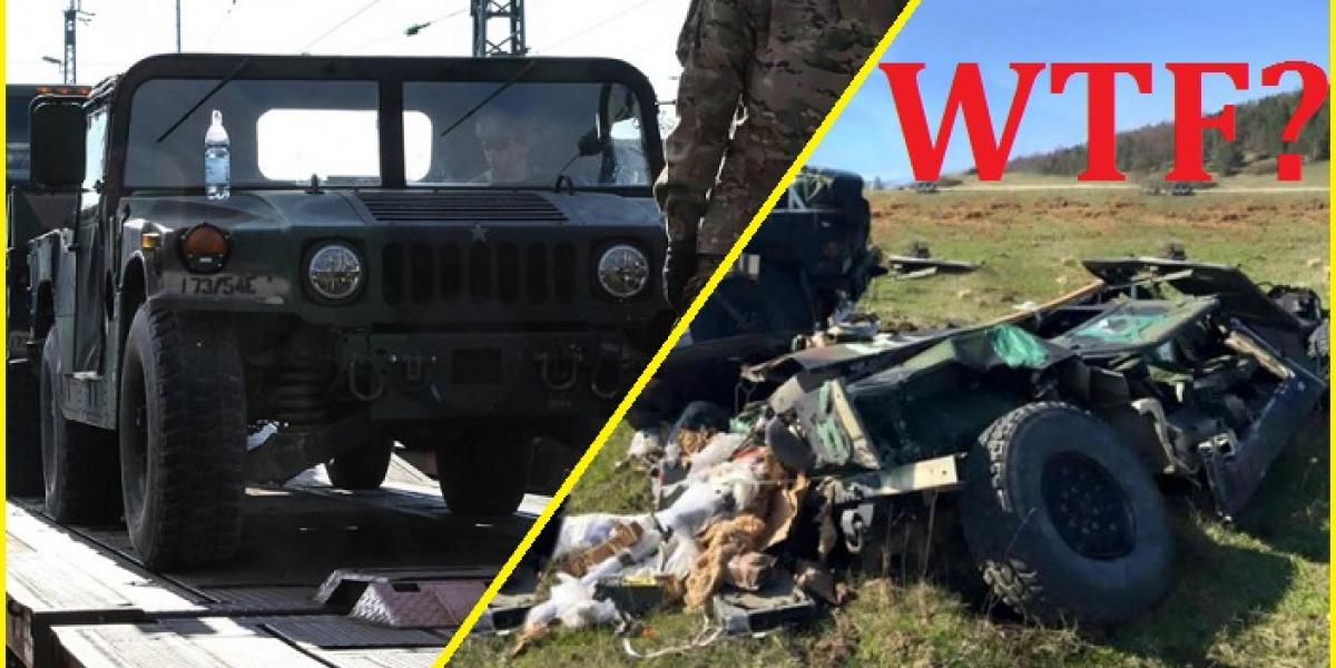 Video: Keď z neba padajú vojenské Humvee! 