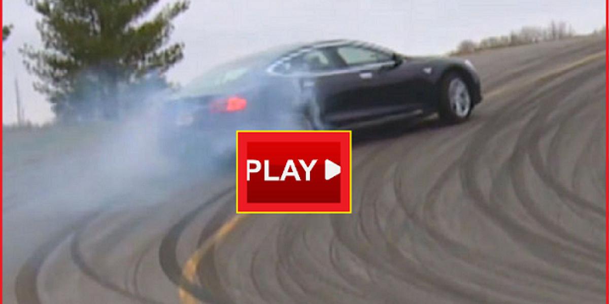 Video: Driftujúca Tesla Model S