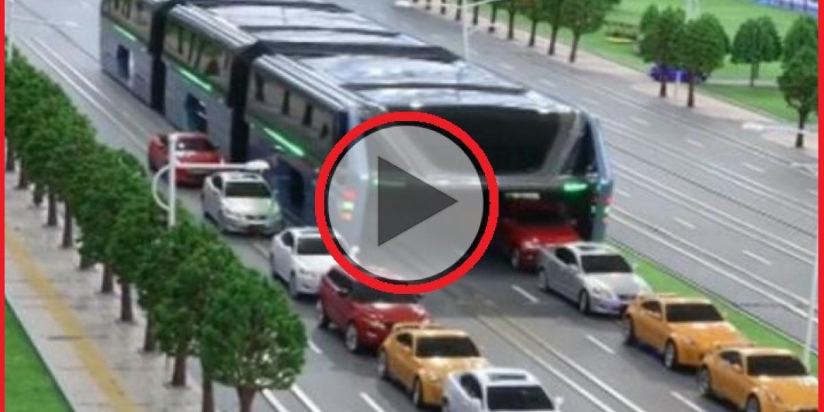 Prevratný čínsky (nad)autobus: Vyrieši kolóny a meškanie!