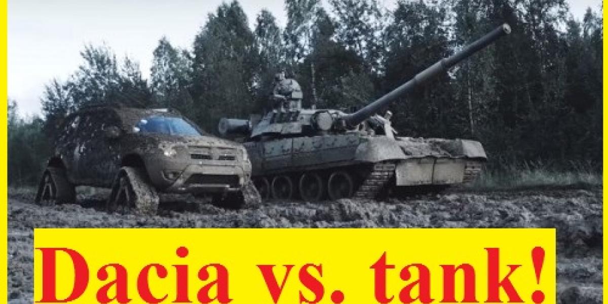 Video: Dacia Duster vs. tank!