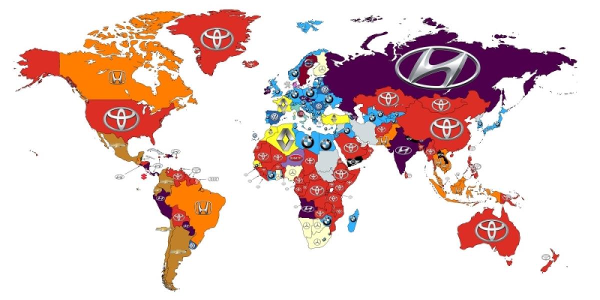 Mapa najviac vyhľadávaných značiek!
