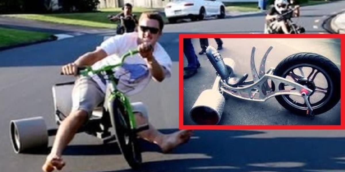 Video: Drsná adrenalínová zábava - motorový tricykel! 