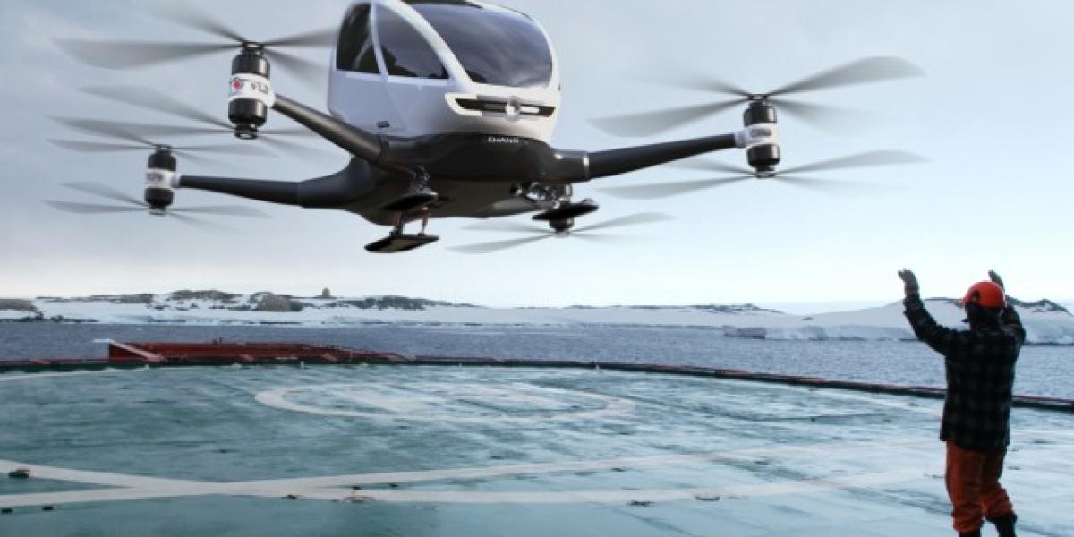 Lietajúci dron taxík: Letíš 100 km/h bez vodiča! 