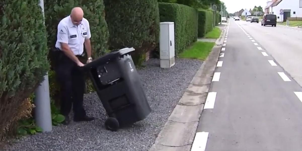 V Belgicku vás polícia nameria kanvou na odpadky!
