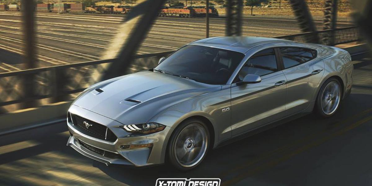 Ford chce Mustang so 4 dverami! Takto by vyzeral!