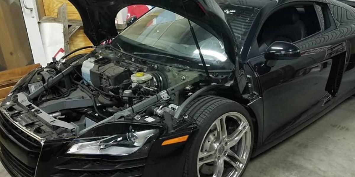 Audi R8 na totálku: Po oprave za 450€ ako nové!