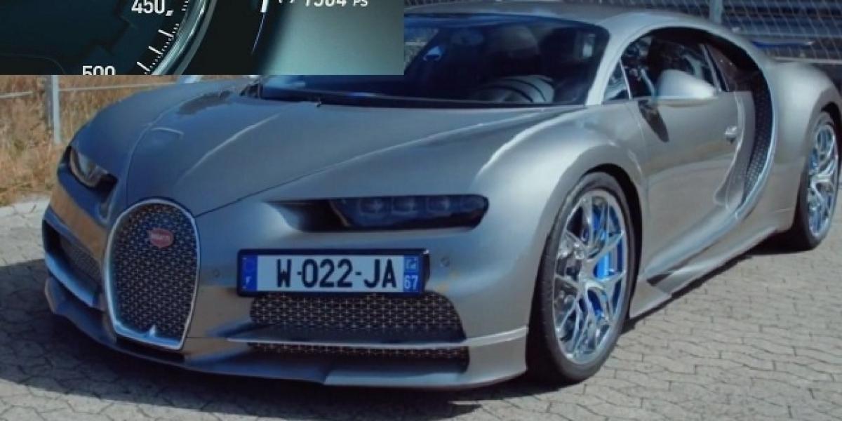Video: Akcelerácia 1 504-koňového Bugatti Chiron na 423 km/h!