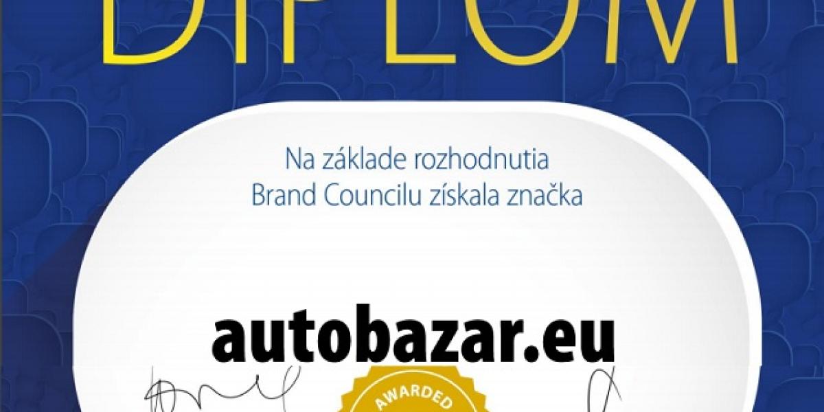 Autobazar.eu získal ocenenie Slovak SuperbrandsAward 2019