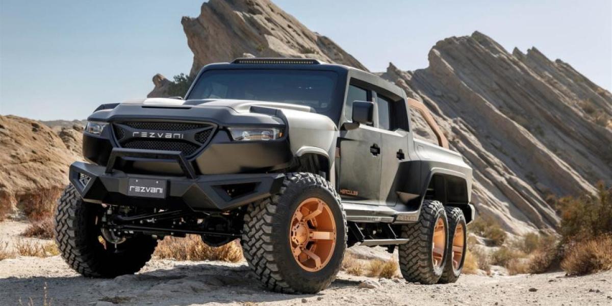 1 300 koní, pancier: Rezvani Hercules 6x6 pick-up monštrum