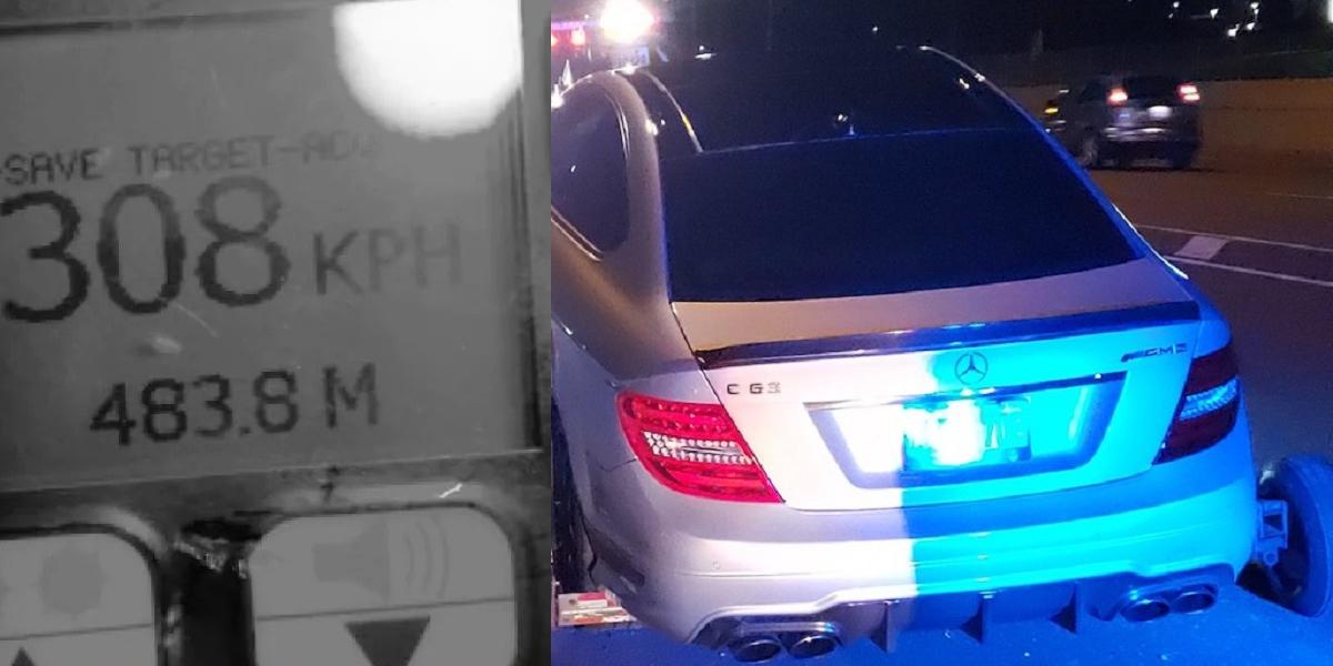 Prekročenie rýchlosti o 200 km/h: Pokuta 6 500 eur za 308 km/h! 