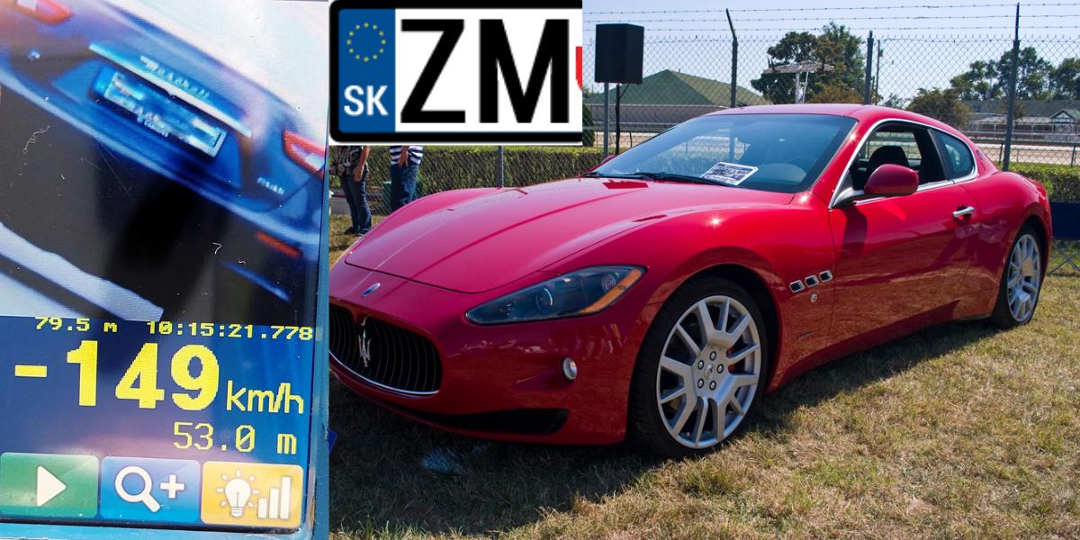 149 km/h v meste: Pokuta 798 € pre vodiča Maserati!