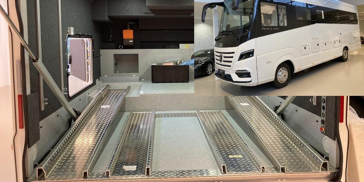 Obytný Mercedes s garážou: Rarita s miestom pre auto!