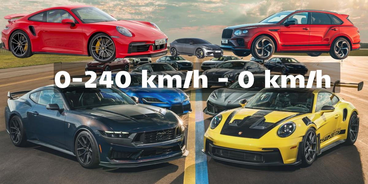 Akcelerácia 0-240 km/h a prudké zastavenie - exceluje Porsche!