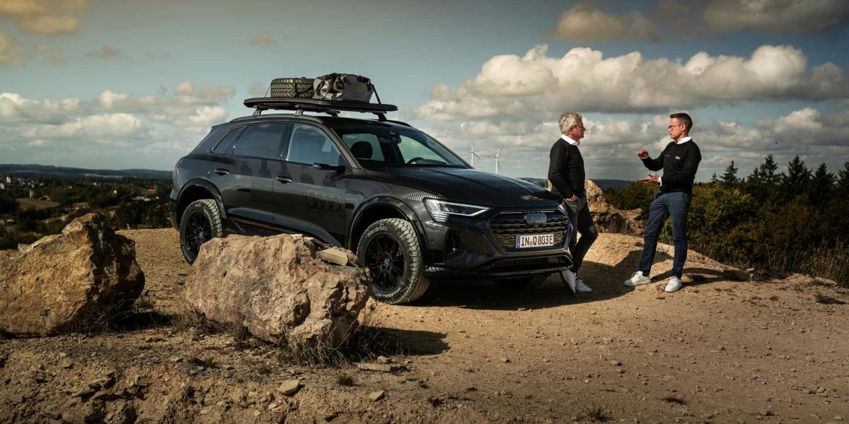 Audi Q8 e-tron v edícii Dakar prejde aj cez terén a má dobrodružné zameranie