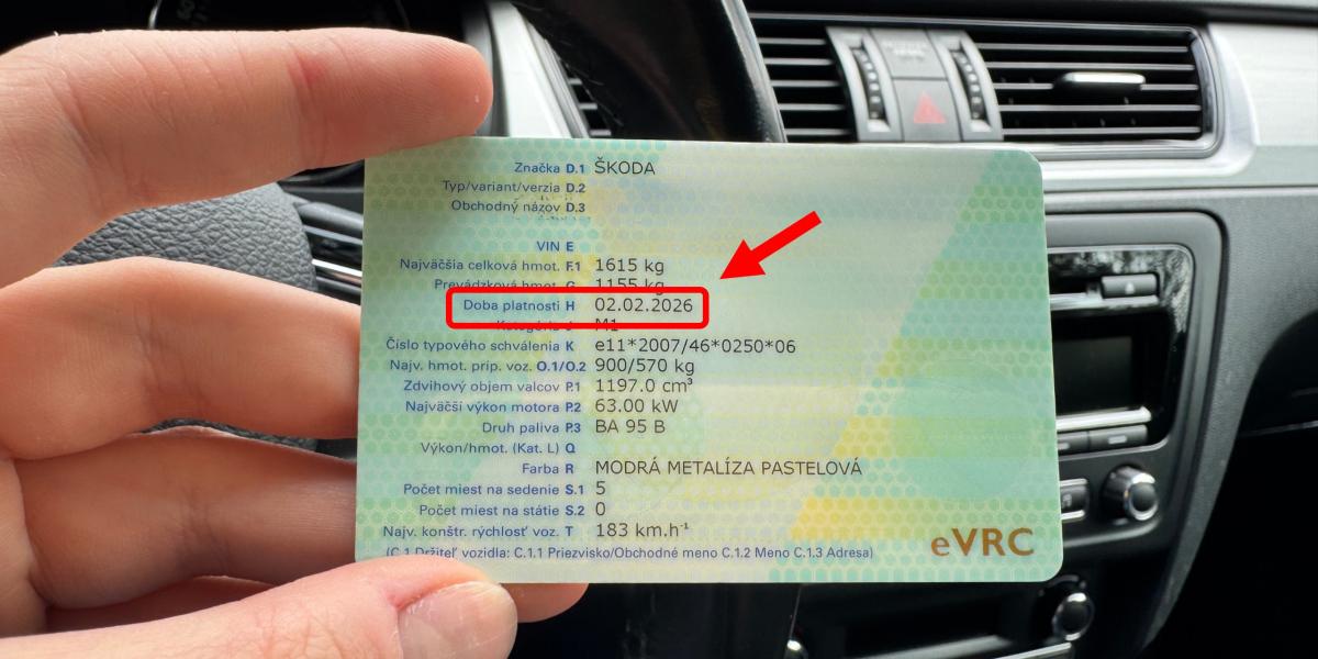 Radšej si ho skontrolujte. Technický preukaz má dobu platnosti, motoristi jazdia s prepadnutými papiermi
