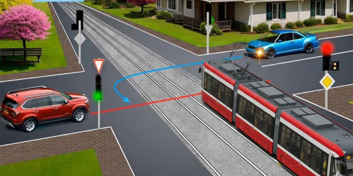 V akom poradí prejdú autá a električka? Červená ani značka Hlavná cesta tu neplatia