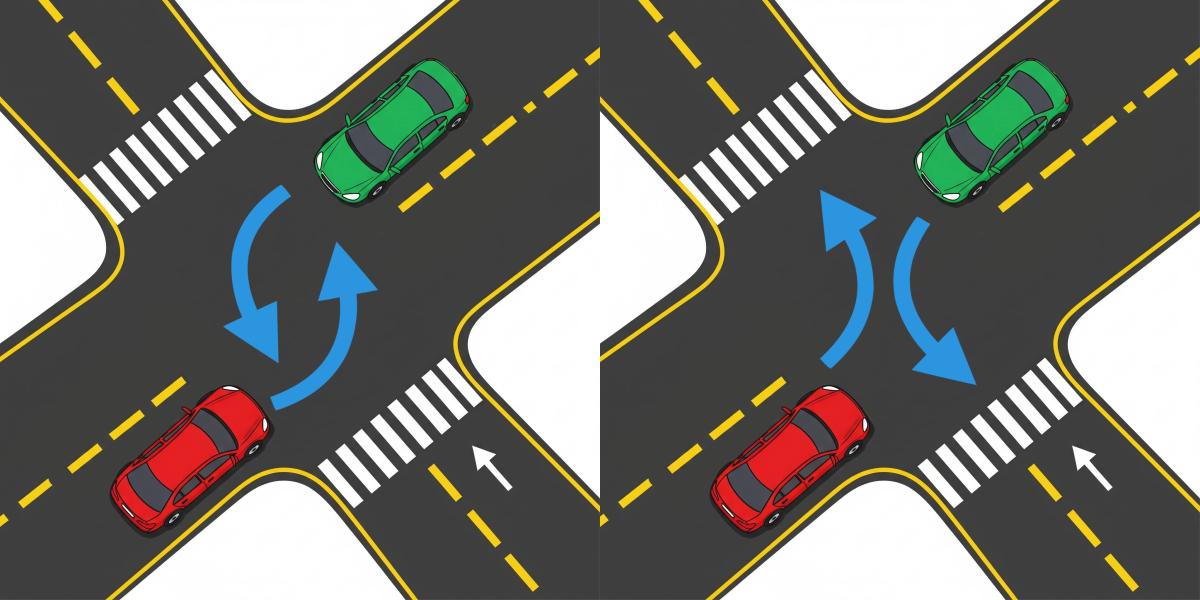 Ako majú okolo seba prejsť červené a zelené auto? Pozor na rozdiel medzi §18 a §19!