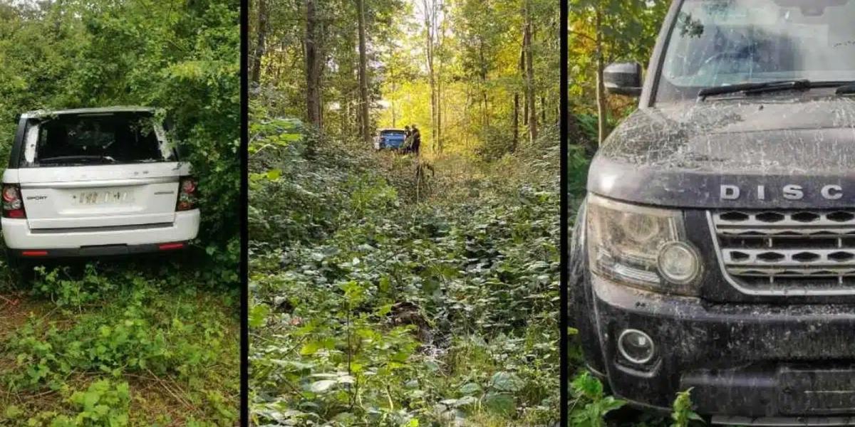 V lese našli 22 opustených Land Roverov, autá za milióny boli dostupné hocikomu