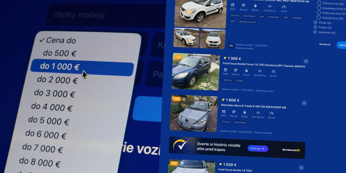 Hľadáte auto za cenu priemerného platu? Týchto 10 jazdeniek stále dáva zmysel, ak si dáte pozor. Poradíme vám