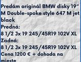  BMW disky 19“ M Double-spoke style 647 M jet